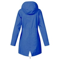 Lhked Hoodie za žene Zimska pad Clearnce Solid Color Kinska jakna Otvorena kapuljača otporna na vetar