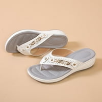 Aoochasliy ženske cipele papuče ljetne debele dno flip flops klineće plaže sandale uštedu
