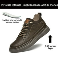 Muška nevidljiva visina povećavaju cipele lifta čipke Ležerne prilike modne kožne tenisice haljine vise