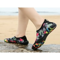 Krokowalk unise vodene cipele surf aqua čarape plivaju plaža cipele djevojke dječaci bosonočni na otvorenom casual brzo suhog lista crna 12c