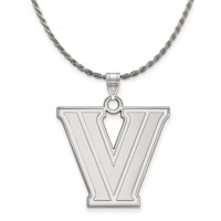 Sterling Silver Villanova U. XL 'V' Privjesak ogrlica