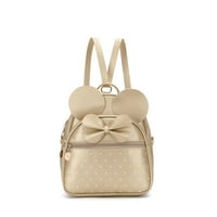 KL Girls Mini kožni ruksak torbica Ženski mini prekrivani zidni ruksak luk luk knack polka tat simpatični