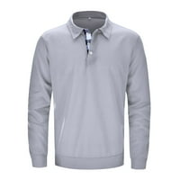 Brze suho polo majice za muškarce muške polo majice Golf majice dugih rukava vlagu Wicking casual t majice Gy1,3xl