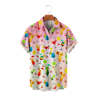 Muška havajska majica casual majica kratkih rukava dolje majice za muškarce na plaži Party Outfit