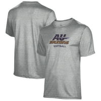 Muški sivi Alfred univerzitetski saksoni Softball Ime Drop majica