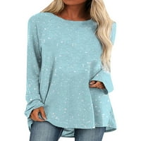 Plus veličine Žene cvjetne tuničke vrhove pulover Ležerne majice labave bluze