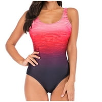 Push setovi kupaći kostimi Žene Žene Žene plivanje kupaći kostimi Monokini bikini Kupaonice Tankinis set odjeće cipele i dodaci XL Pink