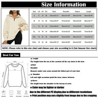 Susanny pulover Zip up Women sa patentnim zatvaračem Oblična FIT dame Duks ovratnik duge rukav Reglan