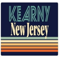 Kearny New Jersey Vinil naljepnica za naljepnice Retro dizajn