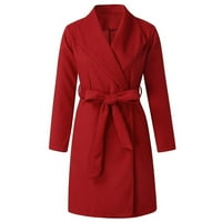 Plus size za žene kaputi za žene žene dugih rukava dlakava otvorena prednja kratka kardigan odijelo