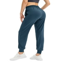 Prednjeg swalk dame jogger hlače visoki struk Activewež džepne duksere, teretana Atletski salon Joggers