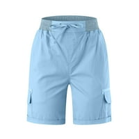 Zrbywb Ženske modne uske kratke hlače Žene teretne kratke hlače Ljeto labavo planinarenje Bermuda kratke