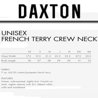 Daxton Oklahoma Duks atletski fit pulover Crewneck Francuska Terry tkanina, dukserica za začin Crna slova, s