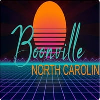 Germanton North Carolina Vinil Decal Stiker Retro Neon Dizajn