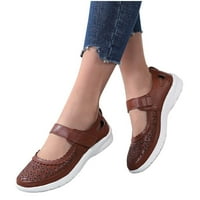 OAVQHLG3B casual sandale za žene Dressy Ljeto Mary Jane Stanovi Svakodnevne sandale izdužene prozračne udobne cipele