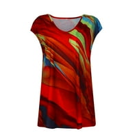 Ženska modna halter košulja bez rukava Ležerna majica bez puteva, Crvena, XL