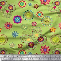 Soimoi smeđi modalni satenski tkaninski beskl i cvjetni isječak umjetnost otisnuta tkanina širom
