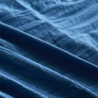 Zodanni Pokrivač postavljen lagani prekrivač za prekrivanje prekrivena premium posteljina mornarsko