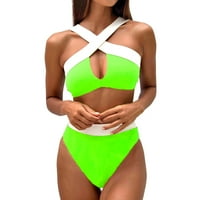 Bikini set za žene seksi žene modni bikini patchwork dvodijelni kupaći kostimi za kupaći kostim za plasku