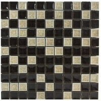Cipioni vijek mozaika za spašavanje mozaika, espresso backsplash podnim zid u kupaonici