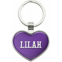 Lilah - imena ženskog metalnog ključeva za ključeve ključeva, dostupne su više boja