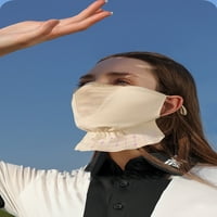 Ženska maska ​​za sunčanje na otvorenom prozračna anti-UV vožnja vozom za vožnju za lice glave glave sa podesivom kopčom