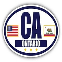Zastava države Kalifornija Američkih zastava OVAL Vinil Naljepnica zabojci naljepnica