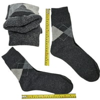 Jamb čarape od vunene janjetine, tople zimske termalne pješačke čarape, 3-pakovanje