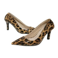 Difumos Dame Nonsip Slip na haljini Obuci Dressy Leopard Ispis pumpe Party Comfort Stiletto Sandale