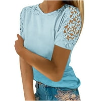GAECUW Slatke prevelike majice za žene Bluze s kratkim rukavima T / košulje u pulover TEES T-majice