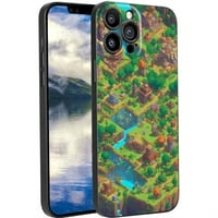 Digital-Pixel-Game-Worlds - Telefonska futrola za iPhone Pro MA za žene Muškarci Pokloni, Mekani silikonski