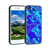 Kompatibilan sa iPhone se telefonom telefonom, psihodelic-trippi-vizualne boje - CASE silikonske zaštite za TEEN Girl Boy Case za iPhone se