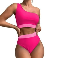 Coleder Coleit Cover Up Women's New Boolos One rame visoki viki bikini splitski kupaći kostimi postavljen