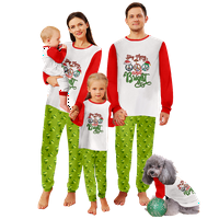 Porodica podudaranje božićne pidžame božićne bivole plastirane pruge tiskane veličine djece-kućne ljubimce