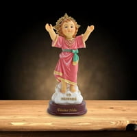 Niño Estatuala Isus Stol Top Božansko Dječji figura Katolička ukrasa Figurinska religijska smola zanat,