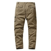Jerdar Cargo Hlače Muškarci Solid Casual Fashion Dugme-Zip Multi-džepni ravni teretni pantalone velike uštede