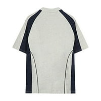 Majica s kratkim rukavima SendKeelmenMena mladosti modni slobodno vrijeme Sports V-izrez kontrast labava majica