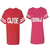 Clyde Bonnie Podudarni par pamučni dresovi
