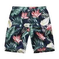 Zrbywb New Muns Casual Hotsas Muški ljetni modni Ležerne prilike Havajske stile Štampane cvjetne hlače od plaže Hlače