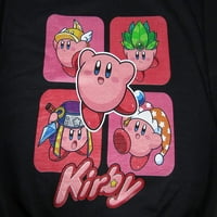 Kirby sposobnost panela dječaka crna košulja s dugim rukavima-XL