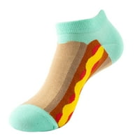 Čarape za žene parovi djevojke Novost smiješna slatka gležanj 3D printa uzorka dizajna šarenog pamuka
