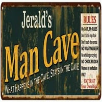 Jerald's Man Cave pravila Green potpise Dekor Poklon 206180005300