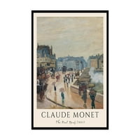 Vintage Claude Monet Poster - Retro Pont Neuf Painting Ispis - impresionizam Art - Housewarming Day