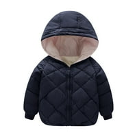 Kali_store Toddler Boy zimska jakna dječaka zadebljana jakna s kapuljačom topla vanjska slatka moda