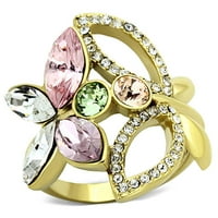 Ženske zlatne leptire prsten 316L nehrđajući čelik Anillo Color Oro para mujer ninas acero inoksidljiv