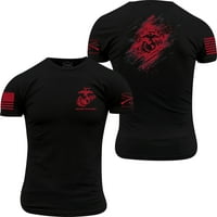 Grunt Style USMC - vezan u krvnoj majici - 3xl - crna