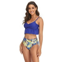 Ženska bikinija kupaći kostim ljetna odjeća za djevojčice Strappy kupaći odijelo Twist udubljeni prednji