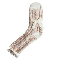 Lovskoo Slipper Čarape za žene Niske rezne zime tople tisak Plint Topne ankete SOCKS Slatke Novelty