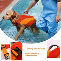 Jakna za pse, sigurnosni flotacijski prsluk ljubimca sa reflektirajućim prugama, pasa LifeSaver Pet