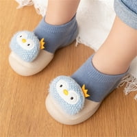 DMQupv cipele za veličinu životinjske crtane čarape cipele Toddler topline čarape za podnožje non klizanje predrašuju 12-mjesečne djevojke cipele cipele plave 9